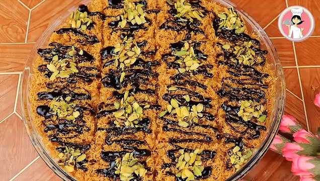 كنافة بالقشطة حلويات باردة بدون فرن سهلة وسريعة ولذيذة مع رباح محمد