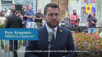 Aragonès pide enfocar la reivindicación al referéndum en una Diada 'plural'