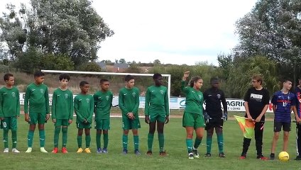 Entrée finale U13 tournoi ASC du 10 septembre 22 Bourges Foot 18 contre ES Moulon