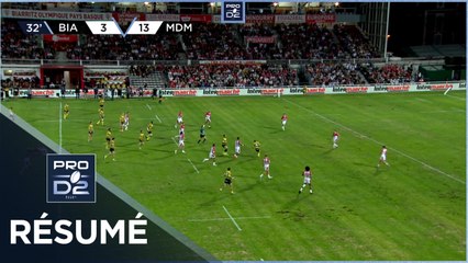 PRO D2 - Résumé Biarritz Olympique-Stade Montois: 27-29 - J03 - Saison 2022/2023