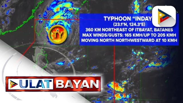 Bagyong Inday, napanatili ang lakas; LPA sa labas ng PAR, posibleng maging bagyo sa susunod na 3 araw