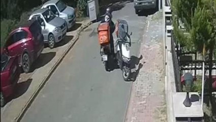 Kuryenin siparişini yoldan geçen başka kurye çaldı