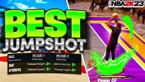 BEST JUMPSHOT IN NBA 2K23 NEXT GEN & CURRENT GEN - SECRET SHOOTING BADGES & TIPS TO NEVER MISS!