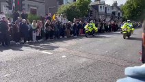 Queen's coffin travels through Aberdeen
