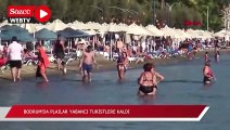 Bodrum'da plajlar yabancı turistlere kaldı