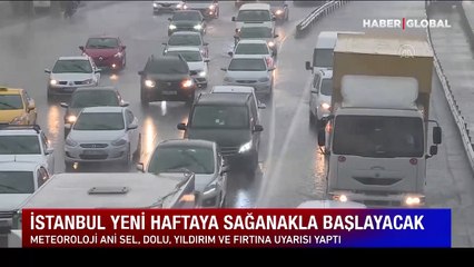 İstanbul için sel ve dolu uyarısı! Bu gece başlıyor