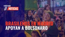 Decenas de ciudadanos se reúnen en Madrid en apoyo a Jair Bolsonaro