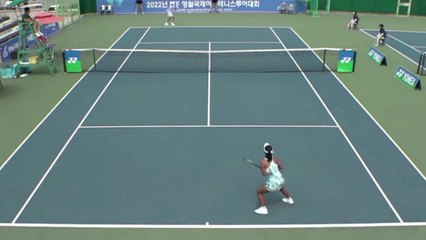 백다연 영월국제테니스 '2관왕'...단식 김다빈에 설욕 / YTN