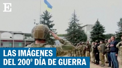 Banderas azules y amarillas vuelven a ondear en los territorios recuperados por Ucrania | EL PAÍS
