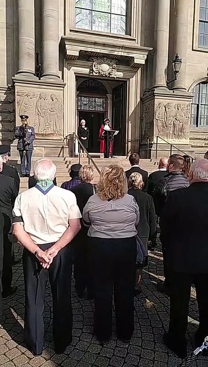 The proclamation of King Charles III at South Shields Town Hall after the death of Queen Elizabeth II