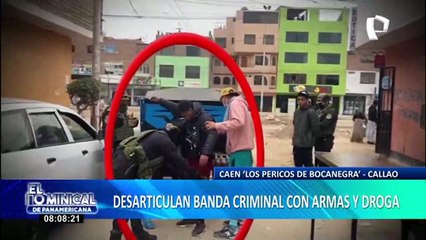 Con armas y droga: caen los ‘pericos de Bocanegra’