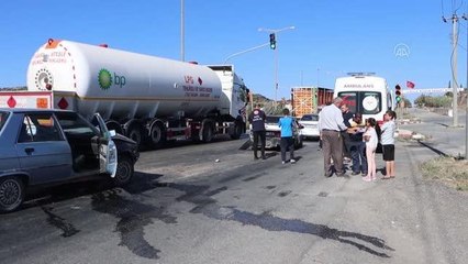 3 otomobil karıştığı kazada 1 kişi yaralandı