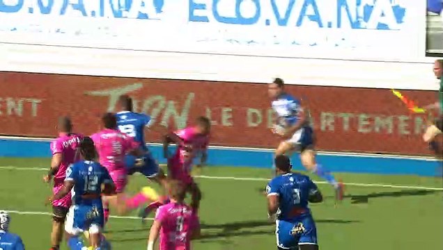 TOP 14 - Essai de Geoffrey PALIS (CO) - Castres Olympique - Stade Français - Saison 2022/2023