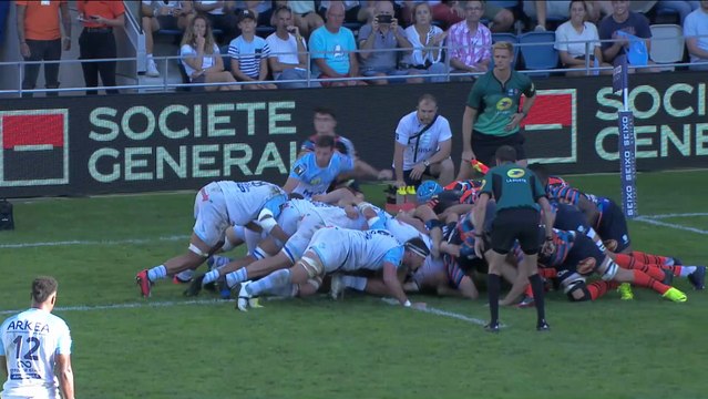 TOP 14 - Essai de Thomas CEYTE (AB) - Aviron Bayonnais - Racing 92 - Saison 2022/2023
