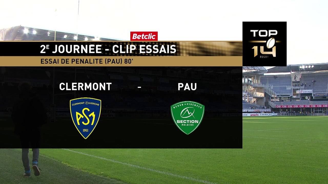 TOP 14 - Essai de pénalité (SP) - ASM Clermont - Section Paloise - Saison 2022/2023