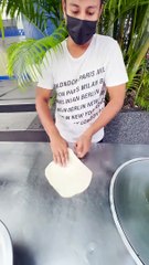 Thailand Style Banana Roti Making #shorts