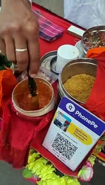 Beautifully Decorated His Cycle and Selling Masala Papad #shorts