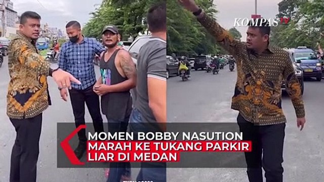 Momen Bobby Nasution Marah ke Tukang Parkir Liar di Medan
