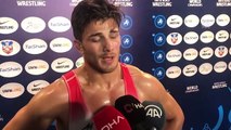 Milli güreşçi Yunus Emre Başar, grekoromen stil 77 kiloda bronz madalya aldı