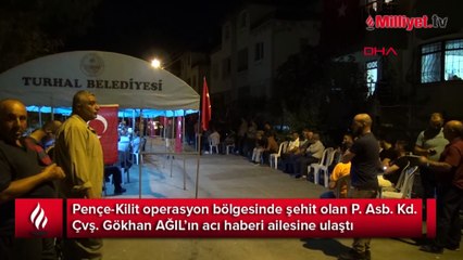 Tokat'a şehit ateşi düştü