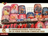Un total de 61 emprendedores participan en la feria escolar en Plaza Caracas con precios asequibles