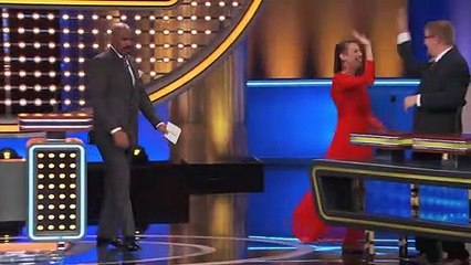 Check out Evans impression... of a T-REX - Steve Harvey Family Feud
