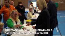 Fej fej mellett a két politikai blokk az urnazárás után Svédországban