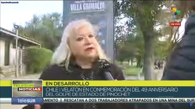 Chile: Velatón en conmemoración del 49 aniversario del golpe de Estado de Pinochet