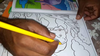 تلوين الفيل مع الاطفال coloring elephants