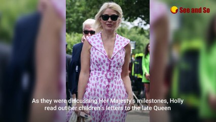 This Morning's Holly Willoughby shares children's touching letters to The Queen
