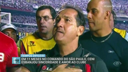 Ceni: amor e sinceridade ao São Paulo  14/09/2022 12:00:10