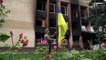 Ukraine war: Zelenskyy raises flag in recently recaptured Izium