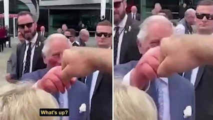 Royal fist bump: King Charles happy to indulge tattooed Kiwi with VERY non-traditional greeting