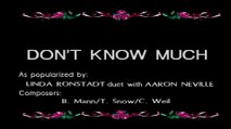 Don't Know Much - Linda Ronstadt & Aaron Neville Karaoke Cover (HQ Remastered)