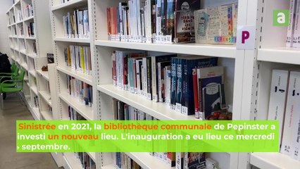 Inauguration de la bibliothèque de Pepinster