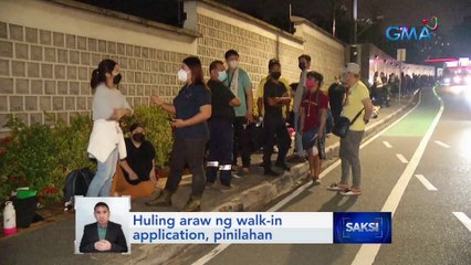 Huling araw ng walk-in application, pinilahan | Saksi