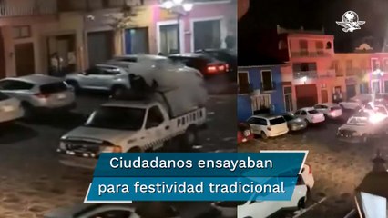 Cohete explota sobre patrulla en Naolinco, Veracruz; un policía resultó lesionado