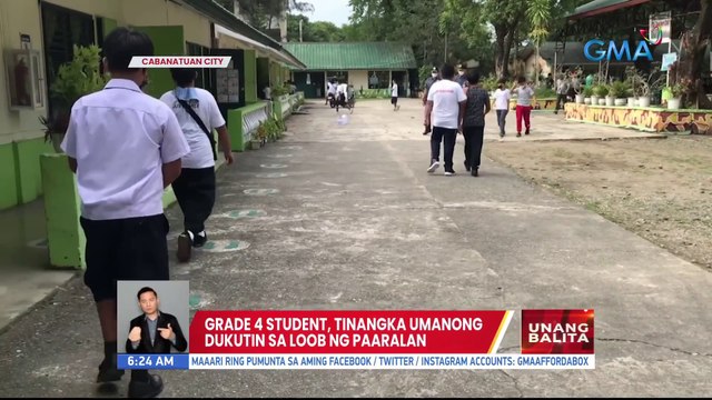 Grade 4 student, tinangka umanong dukutin sa loob ng paaralan | UB