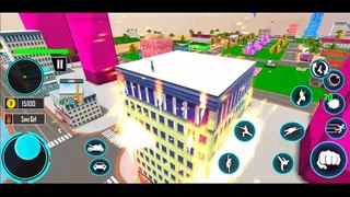 Amazing Puppy Flying Rope Hero Miami City Rescue Battle Mission #2 Android Gameplay