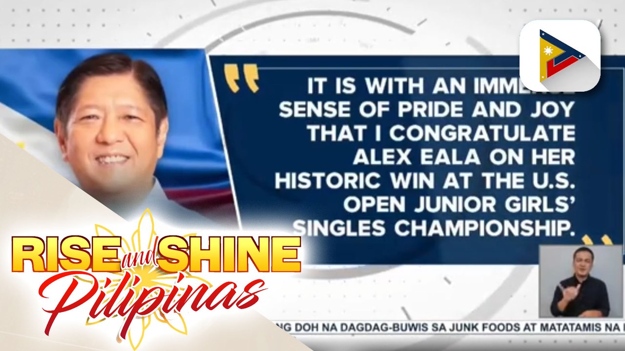 Pres. Marcos Jr., nagpaabot ng pagbati kay Alexandra Eala