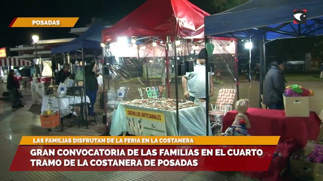 Gran convocatoria de las familias en el cuarto tramo de la costanera de Posadas