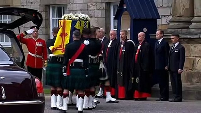 The body of the Queen has been moved from Balmoral to Holyrood Palace in Edinburgh