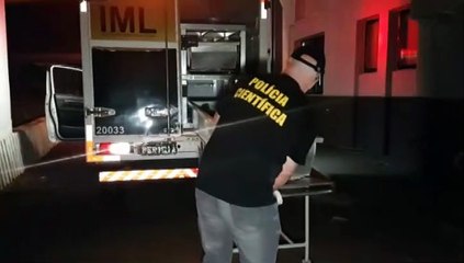 Corpo de gestante vítima de colisão na BR-277 é chega no Instituto Médico Legal