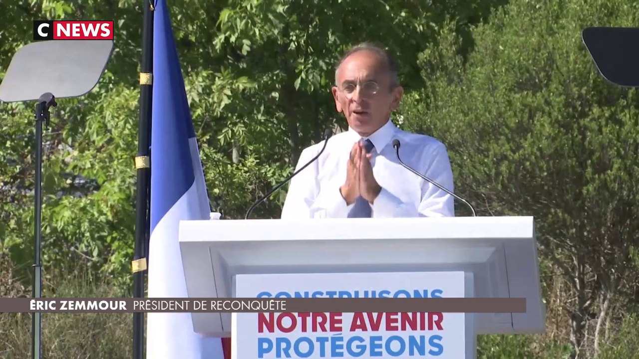 Reconquête : Eric Zemmour fait sa rentrée