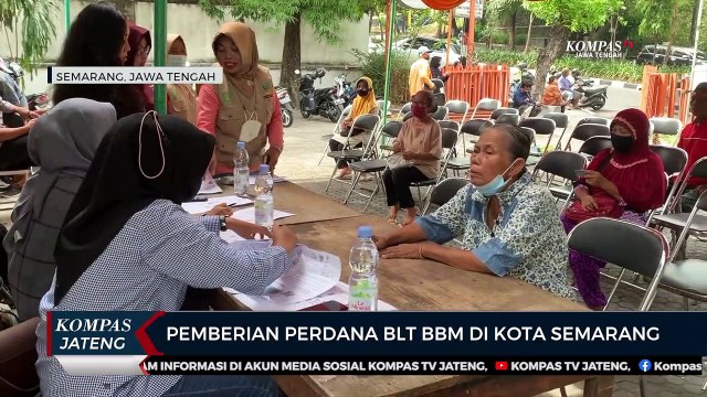 Pemberian Perdana BLT BBM di Kota Semarang