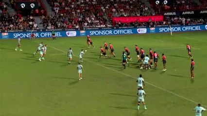 TOP 14 - Essai de Aymeric LUC (RCT) - Stade Toulousain - RC Toulon - Saison 2022/2023
