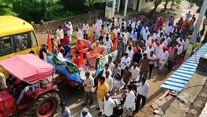 कुलथाना में शिवपुराण की पूर्णाहुति, निकाली शोभायात्रा