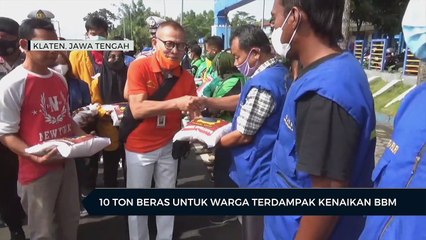 10 Ton Beras Untuk Warga Klaten Terdampak Kenaikan BBM