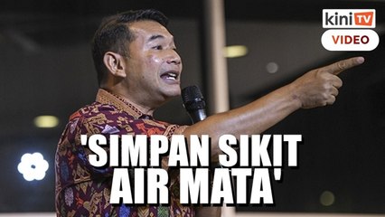 Rafizi nasihat Umno 'simpan air mata' untuk Zahid