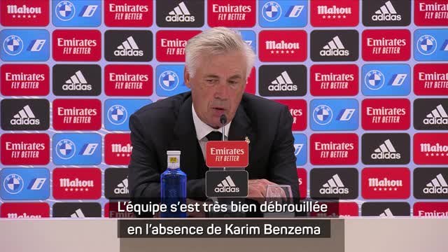 5e j. - Ancelotti : L’équipe s’est très bien débrouillée en l’absence de Karim Benzema
